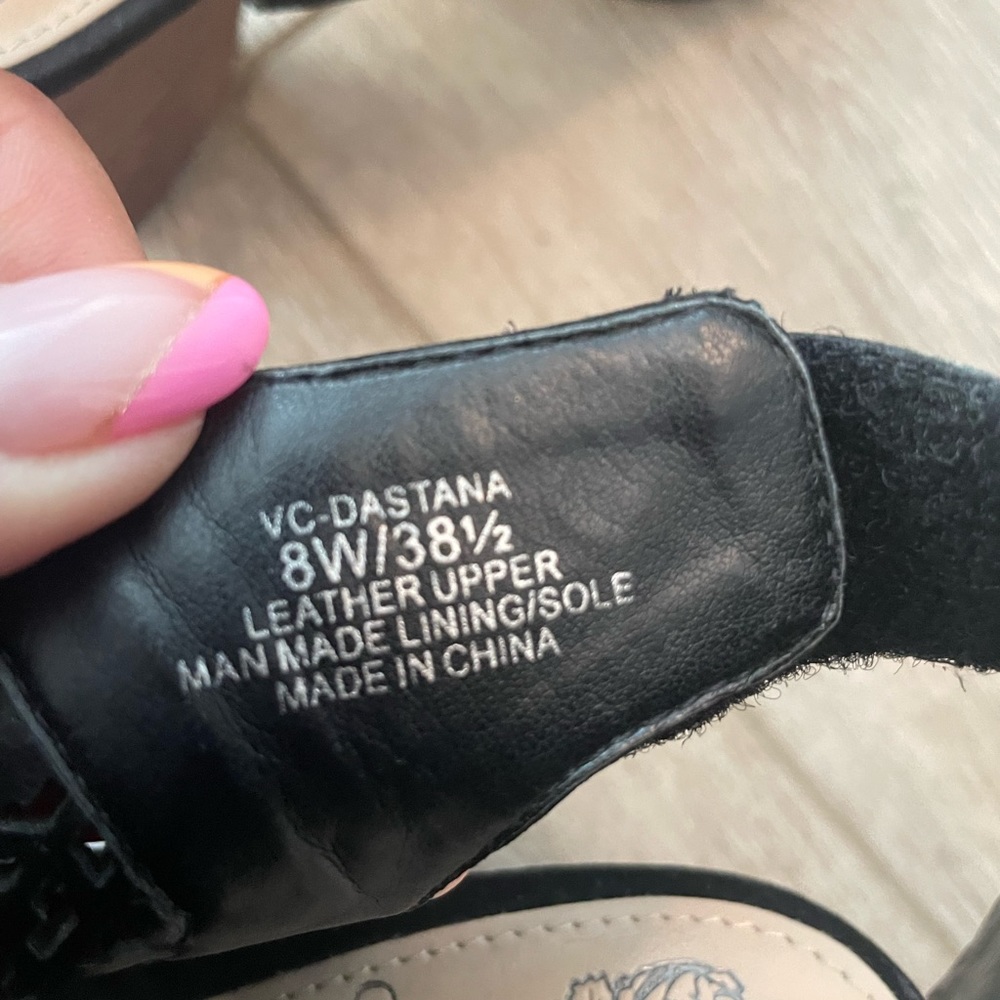 Vince Camuto Suede Block Heel Open Toe Bootie - image 2